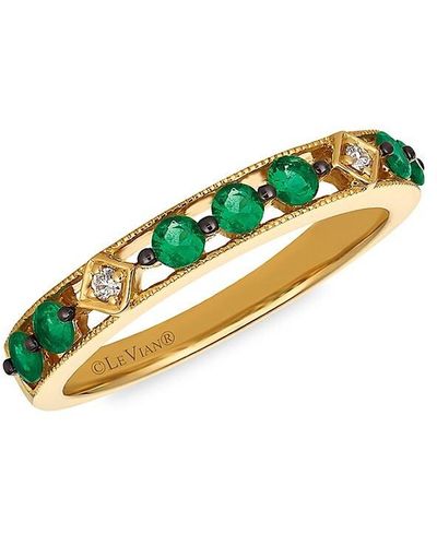 Le Vian 14k Honey Goldtm, Costa Smeralda Tm & Vanilla Diamond® Ring - Green