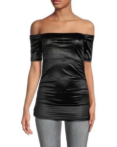 Love Moschino Off The Shoulder Top - Black