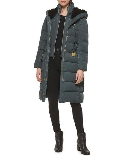 Cole Haan Signature Winter Down Puffer Coat in Black | Lyst UK