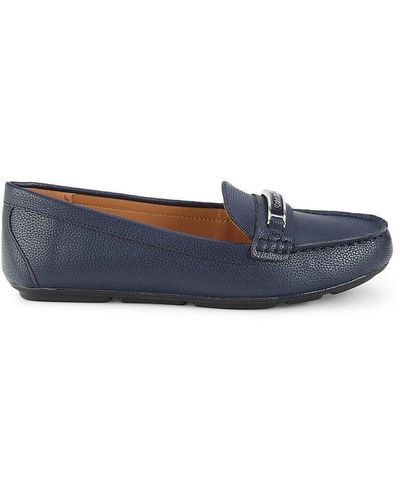 Calvin Klein Kclevonne Leather Loafers - Blue