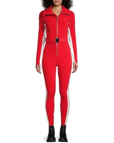 CORDOVA Signature Belted Ski Jumpsuit - Red
