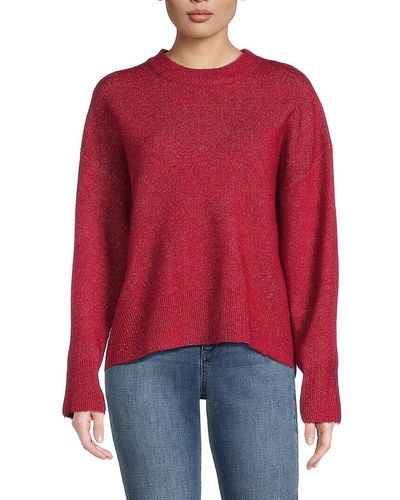 Michael Stars Maddie Crewneck Sweater - Red
