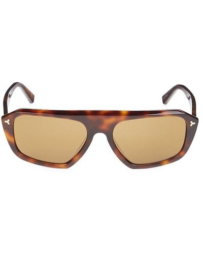 Bally 58Mm Rectangle Sunglasses - Multicolor