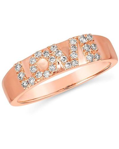 Le Vian 14k Strawberry Gold® & Nude Diamondstm Love Ring - Pink