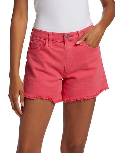 Joe's Jeans The Ozzie Mid-rise Stretch Cut-off Jeans Shorts - Pink
