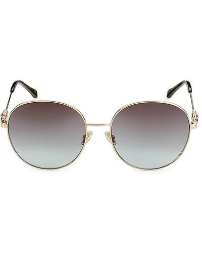 Jimmy Choo Birdie 60mm Round Sunglasses - Grey