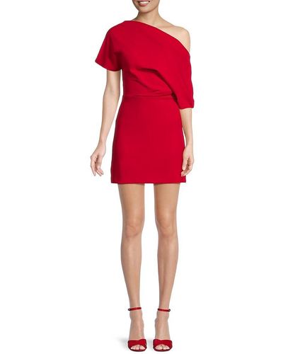 Alexia Admor Suri Draped Mini Dress - Red