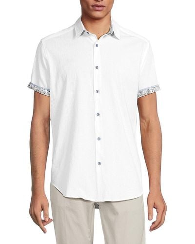 Robert Graham 'Stetson Point Collar Shirt - White