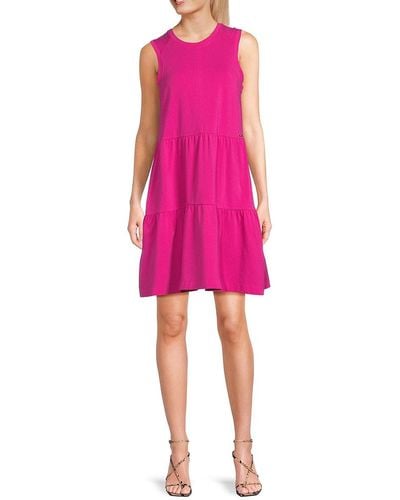 DKNY Sleeveless Mini Dress - Pink