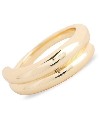 Shashi Golden Hour 18k Goldplated Ring - White