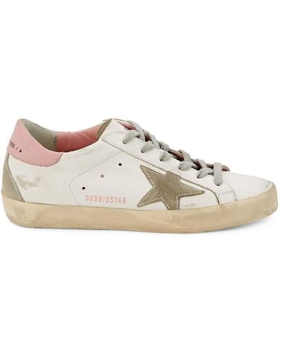 Golden Goose Super-star Leather Trainers - White