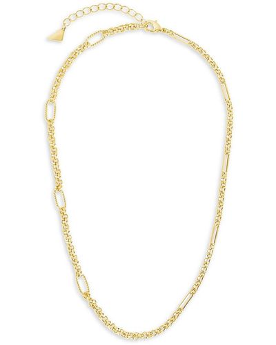 Sterling Forever Leisel Chain 16" Necklace - White
