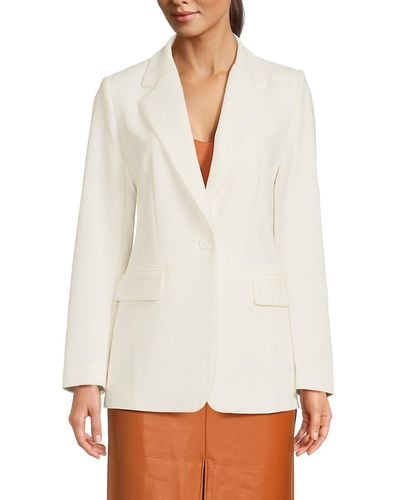 French Connection Whisper Single Breasted Blazer - White