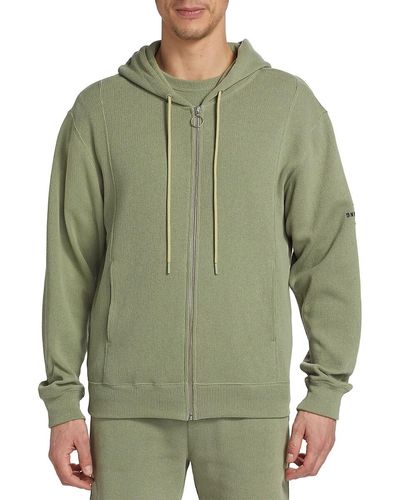 Helmut Lang Knit Jersey Hoodie - Green