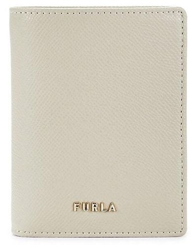 Furla Leather Compact Wallet - White