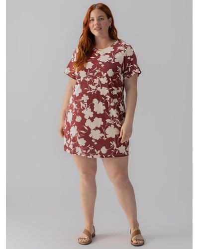 Sanctuary The Only One T-shirt Dress Warm Vista Inclusive Collection - Red