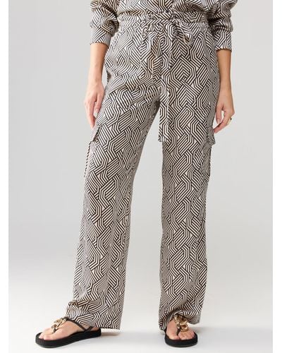 Sanctuary All Tied Up High Rise Cargo Pant Maze - Gray