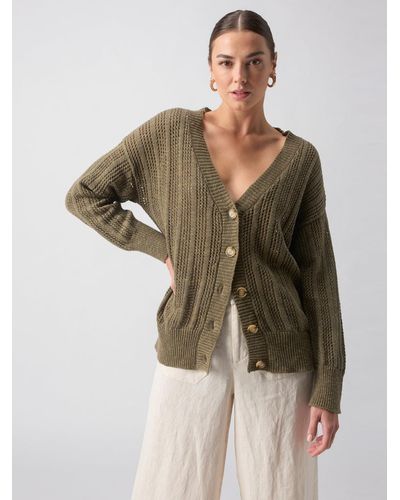 Sanctuary Happy Days Cardi Burnt Olive - Green