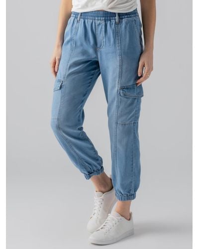 Sanctuary Relaxed Rebel Standard Rise Pant Sun Drenched - Blue