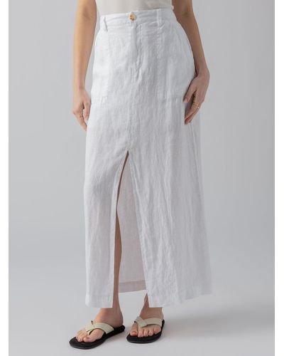 Sanctuary Boardwalk Slip Skirt White - Gray