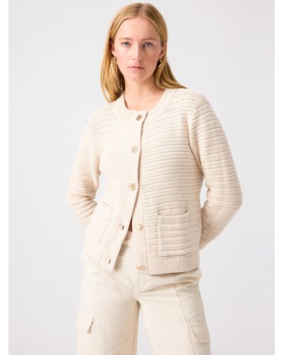Sanctuary Knitted Sweater Jacket Toasted Almond - Natural
