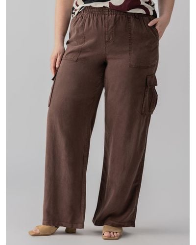 Sanctuary Relaxed Reissue Cargo Standard Rise Pant Mud Bath Inclusive Collection - Brown