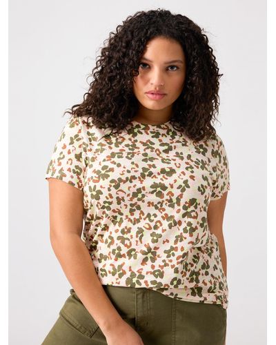 Sanctuary The Perfect Tee Rose Foliage Inclusive Collection - Brown