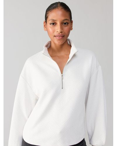 Sanctuary Quilted Popover Top White Sand