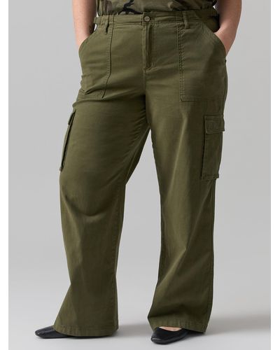 Sanctuary Reissue Cargo Standard Rise Pant Mossy Green Inclusive Collection - Multicolor