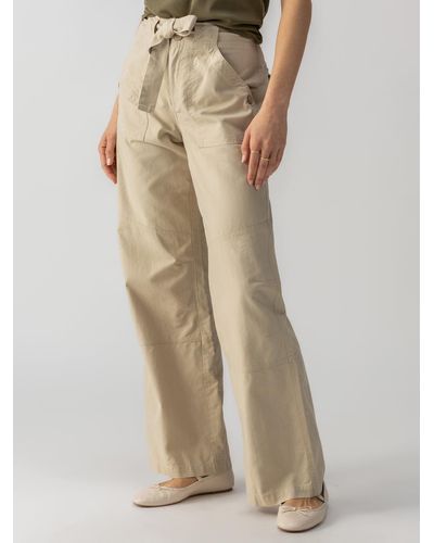 Sanctuary Reissue 90's Sash Extended Standard Rise Pant Marble Beige - Natural