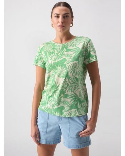 Sanctuary The Perfect Tee Cool Palm - Green