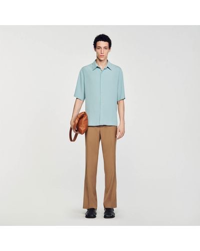 Sandro Short-Sleeved Shirt - Blue
