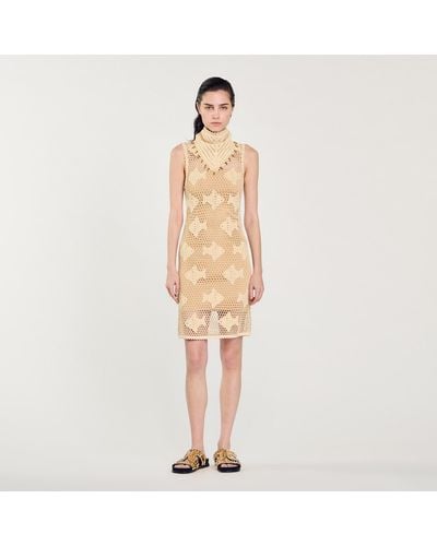 Sandro Knit Dress - Natural