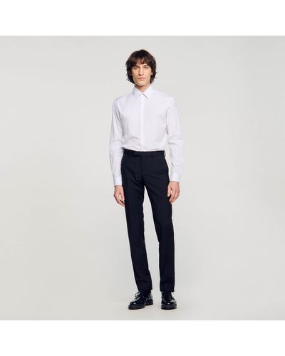 Sandro Long-Sleeved Shirt - White