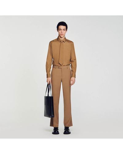 Sandro Suit Trousers - Natural