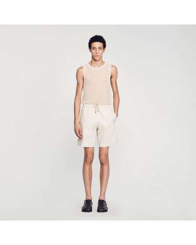 Sandro Cotton Shorts - White