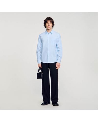 Sandro Cotton Shirt - Blue