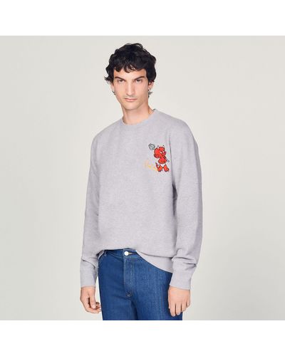 Sandro Sweatshirt With Hot Stuff Print - Multicolour