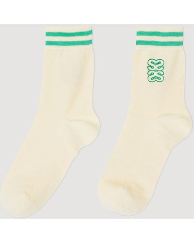 Sandro Embroidered Socks - Green