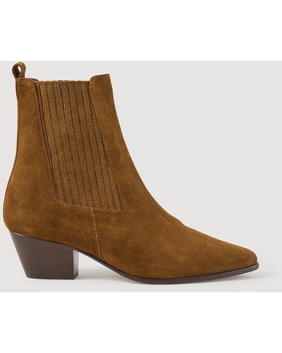 Sandro Boots en cuir à élastiques - Multicolore