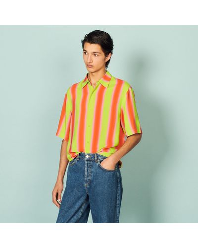 Sandro Striped Flowing Shirt - Multicolour