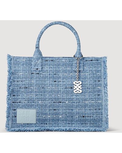 Sandro Cabas kasbah en tweed - Bleu