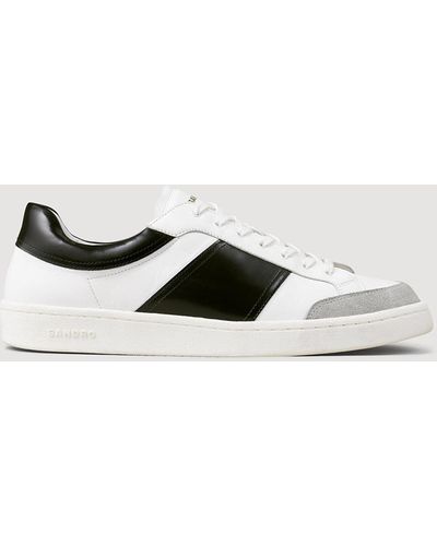 Sandro Mid-Top Leather Trainers - Multicolour