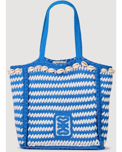 Sandro Crochet Bag - Blue