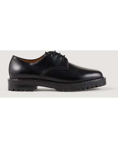 Sandro Derby Shoe With Studs - Black