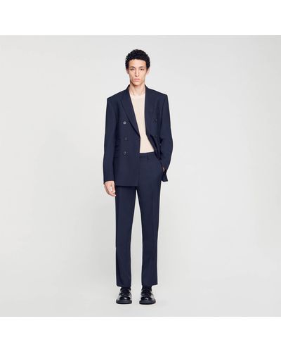 Sandro Suit Trousers - Blue