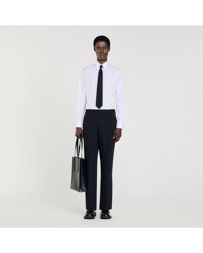 Sandro Wool Suit Trousers - Black