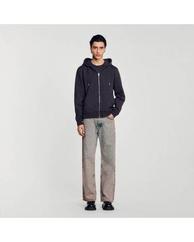 Sandro Sweatshirt molletonné - Bleu