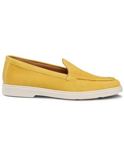 Santoni Suede Loafer - Yellow
