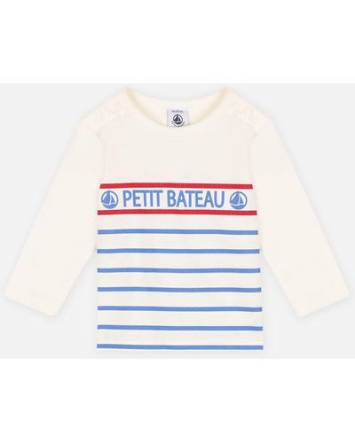 Petit Bateau Babo - T-Shirt ches Longues - Bébé Garçon - Weiß